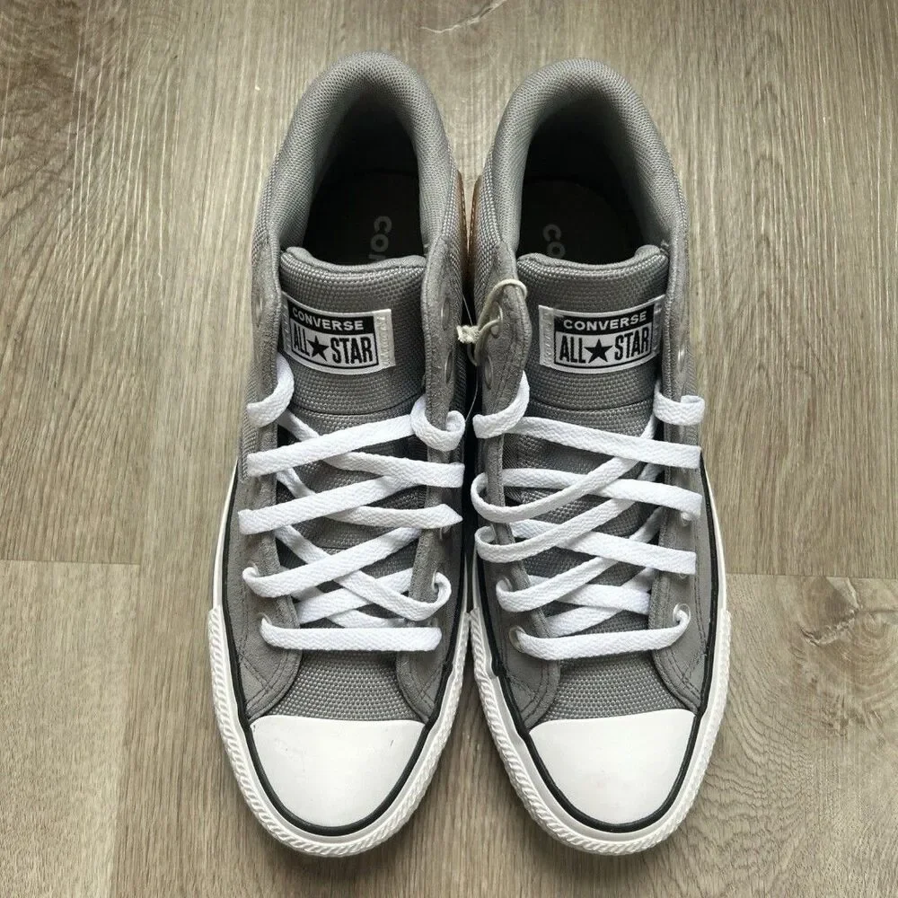 Converse CTAS Malden Street Mid Canvas Mens 11.5 Gray Shoes Sneakers A09499C NEW